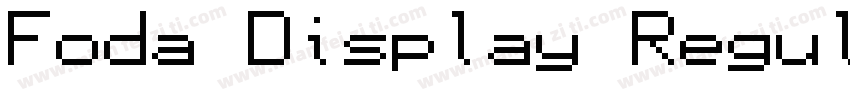 Foda Display Regular字体转换